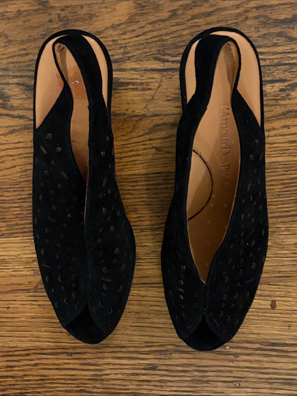 LAMourDesPieds Suede Slingback Mules
